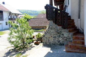 Treppenaufgang zum Appartement